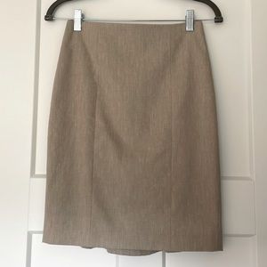 Ann Taylor tan pencil skirt